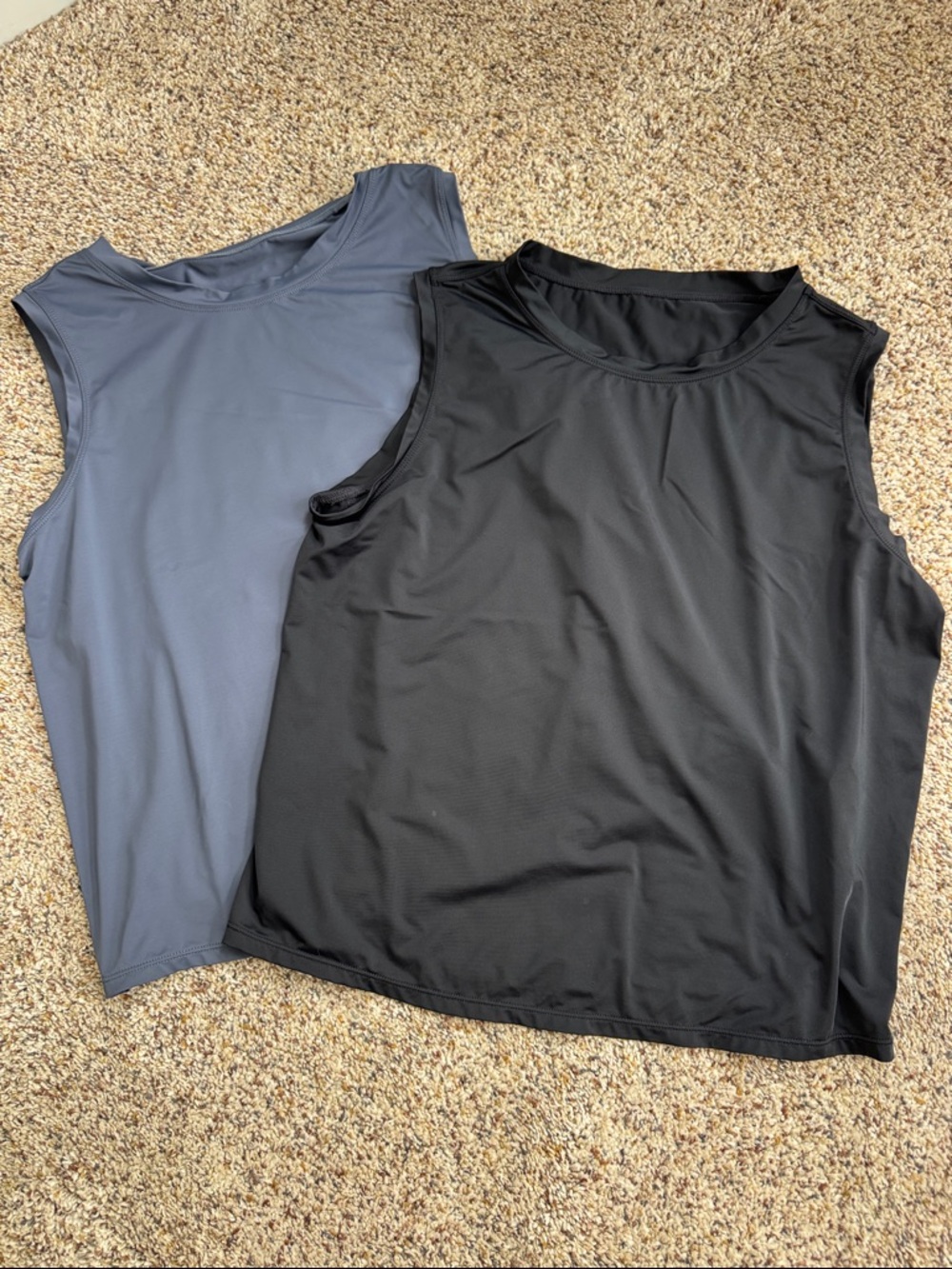 Bundle - 2 THE GYM PEOPLE Women's Workout Tops in Ice Silk Quick Dry Sleeveless